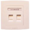 Vivanco Double Shutter Faceplate